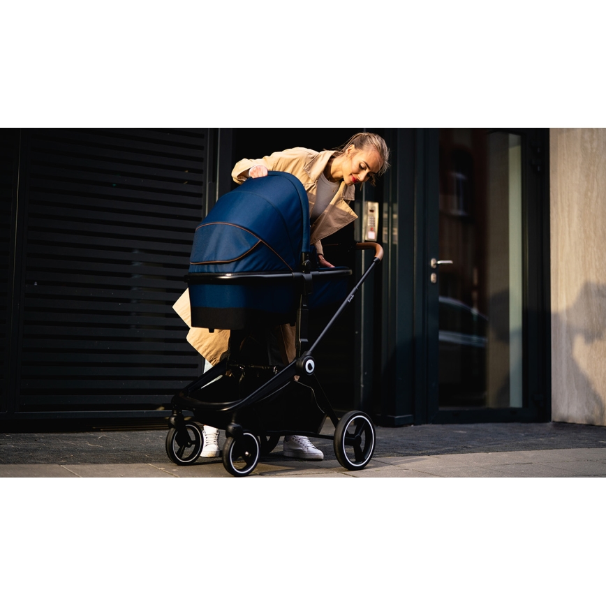 Lionelo - Yhdistelmävaunut 2-in-1 MIKA Laivastonsininen