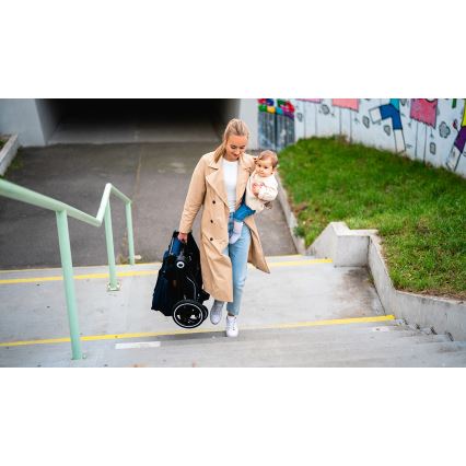 Lionelo - Yhdistelmävaunut 2-in-1 MIKA Laivastonsininen