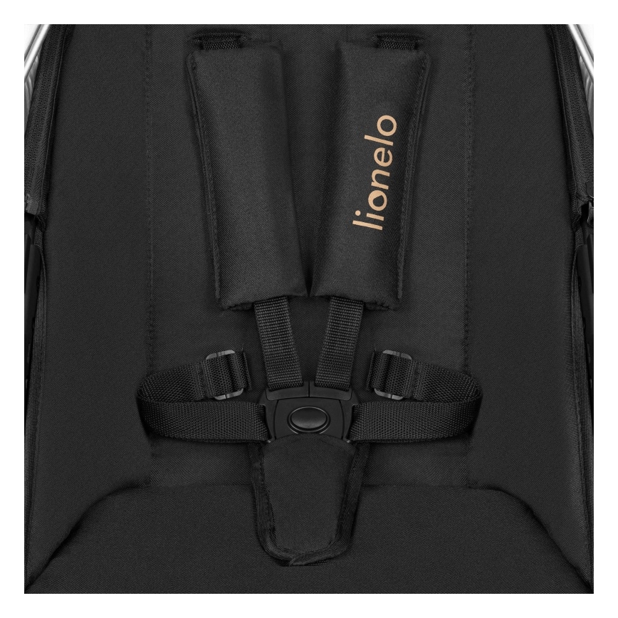 Lionelo - Yhdistelmävaunut 3-in-1 AMBER Black Onyx