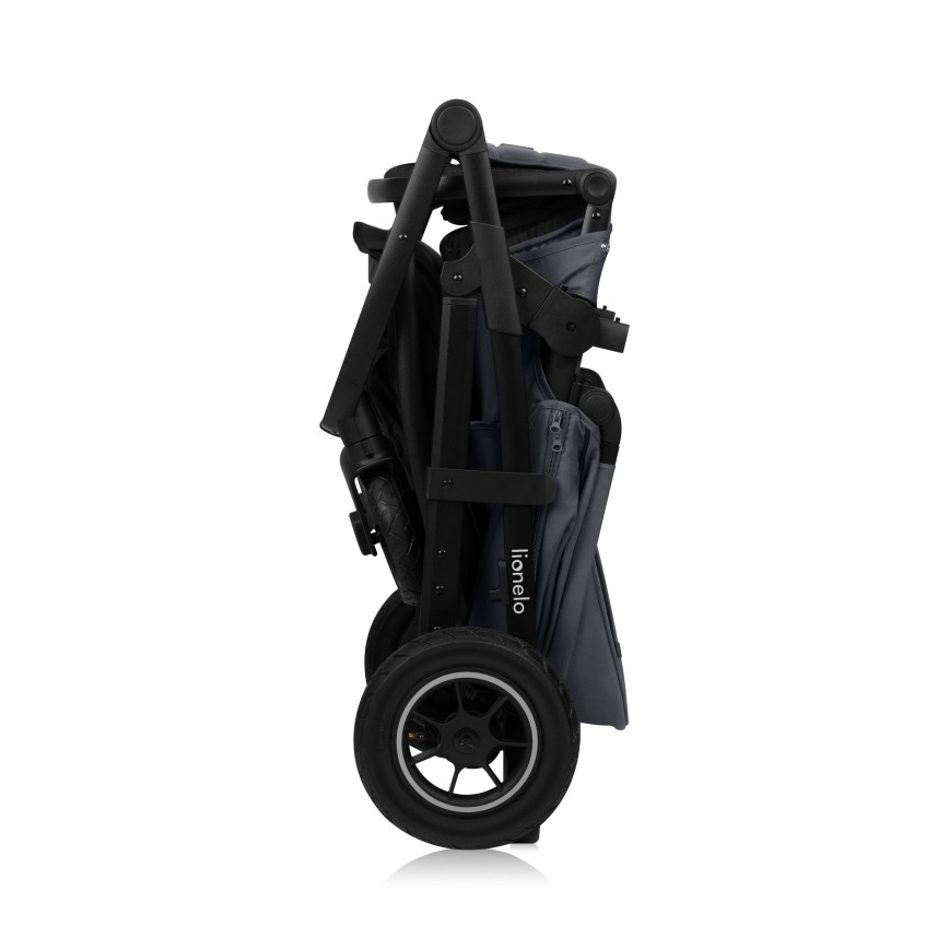 Lionelo - Yhdistelmävaunut 3-in-1 AMBER PLUS Harmaa Grafiitti