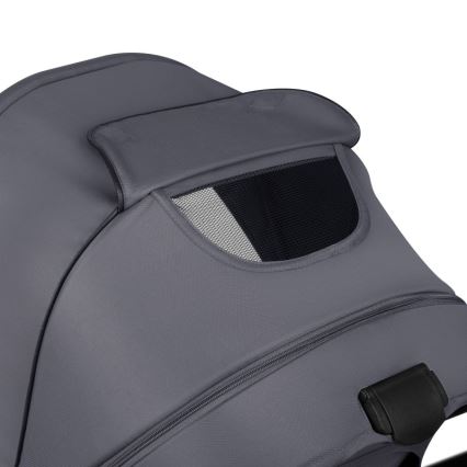 Lionelo - Yhdistelmävaunut 3-in-1 AMBER PLUS Harmaa Grafiitti