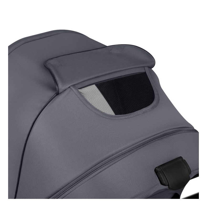 Lionelo - Yhdistelmävaunut 3-in-1 AMBER PLUS Harmaa Grafiitti