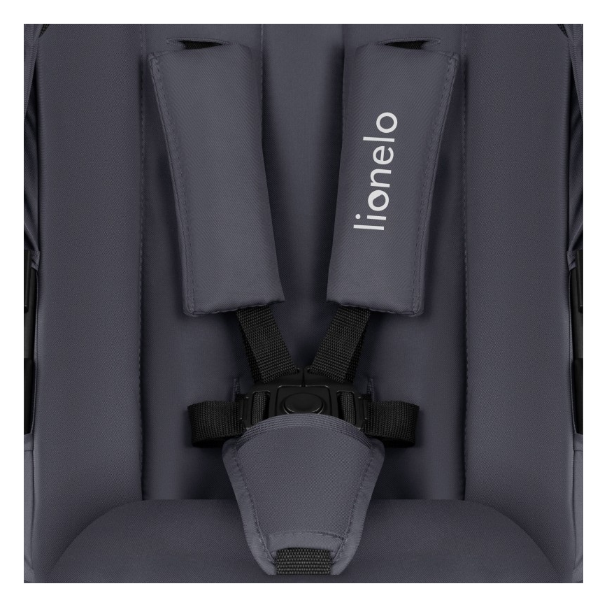 Lionelo - Yhdistelmävaunut 3-in-1 AMBER PLUS Harmaa Grafiitti