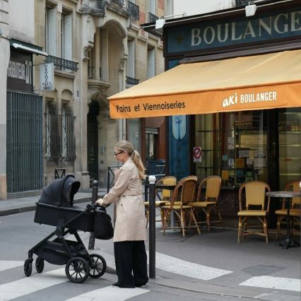 Lionelo - yhdistelmävaunut 3-in-1 LAYLA Black Onyx