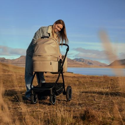 Lionelo - Yhdistelmävaunut 3-in-1 MERIL Beige Sand