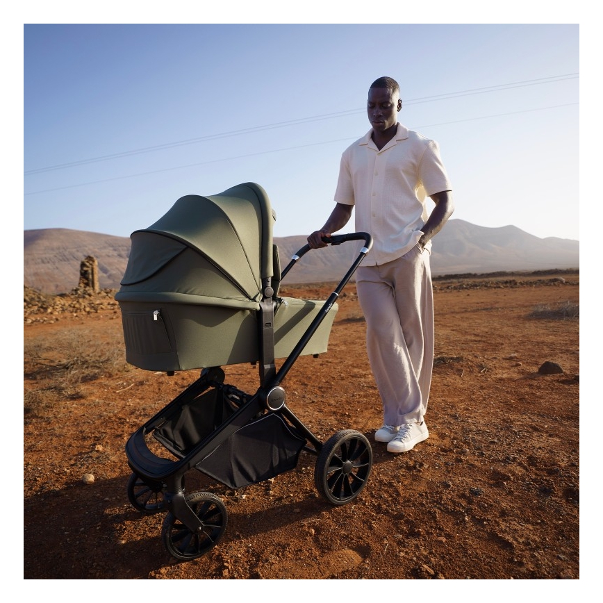 Lionelo - Yhdistelmävaunut 3-in-1 MIKA PLUS oliivinvihreä