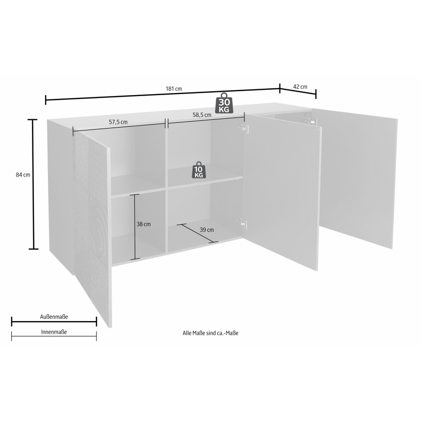 Lipasto ARIA sonoma-tammi