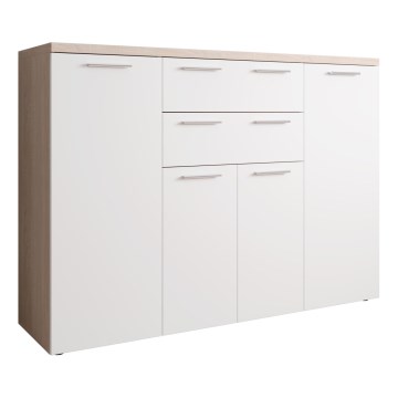 Lipasto BRUNO sonoma-tammi/valkoinen