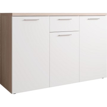 Lipasto BRUNO sonoma-tammi/valkoinen