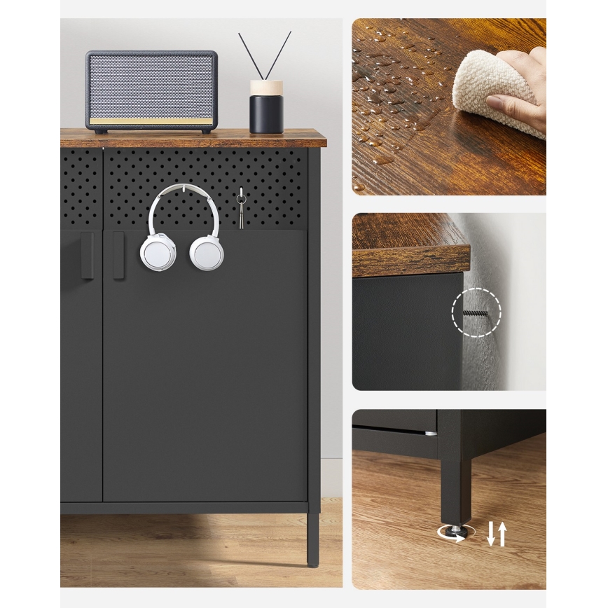 Lipasto FIRA musta/ruskea