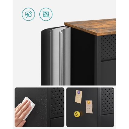 Lipasto FIRA musta/ruskea