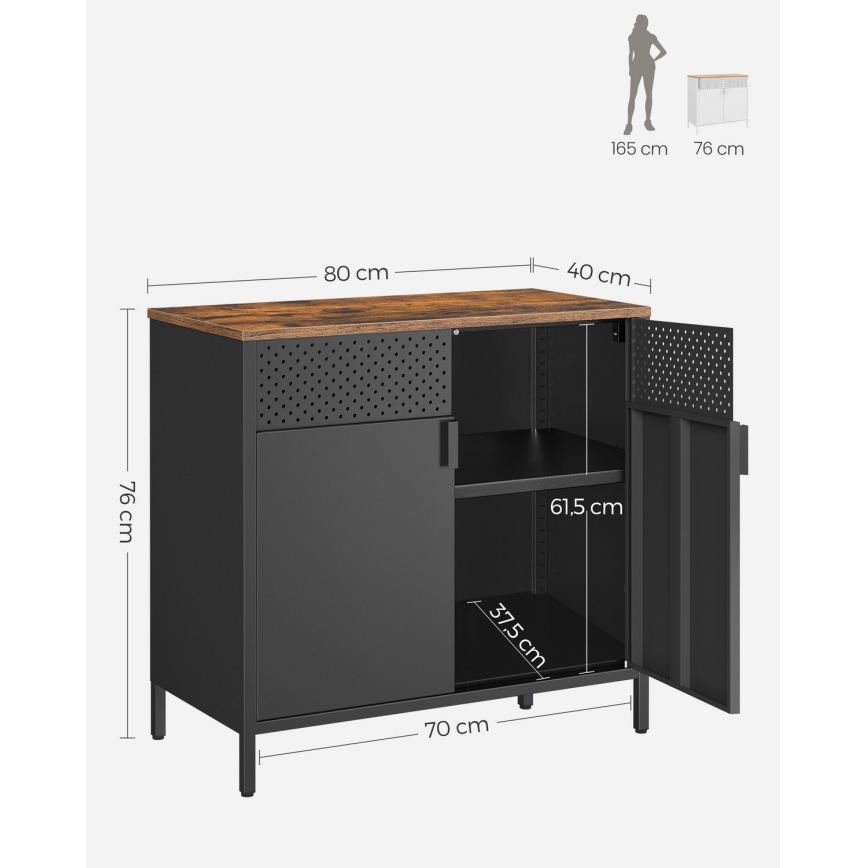 Lipasto FIRA musta/ruskea