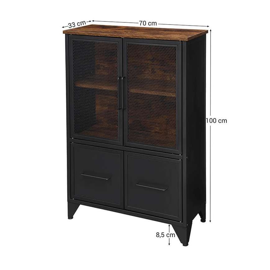 Lipasto FIRA musta/ruskea