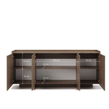 Lipasto KEMI 200x90x38 tammi