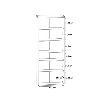 Lipasto/kenkäkaappi SIMO valkoinen/harmaa betoni