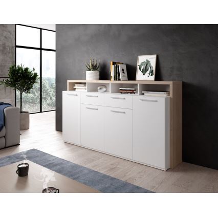 Lipasto LEBY sonoma-tammi/valkoinen