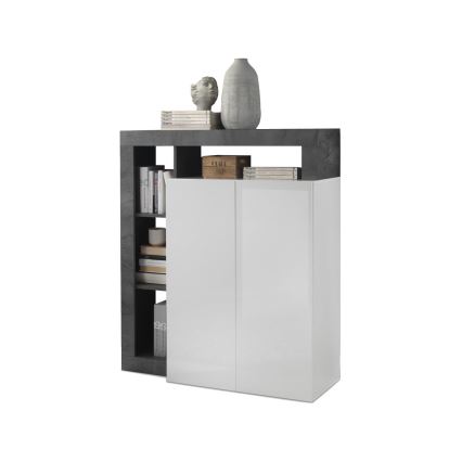 Lipasto LENOR valkoinen/antrasiitti