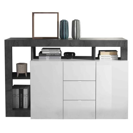 Lipasto LENOR valkoinen/antrasiitti