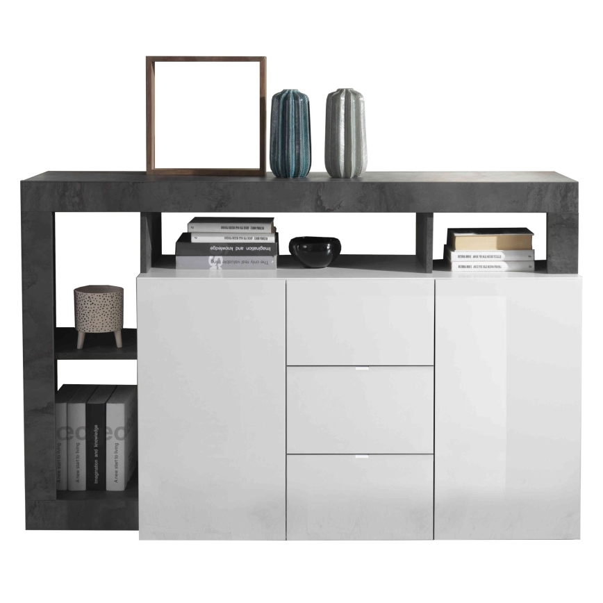 Lipasto LENOR valkoinen/antrasiitti