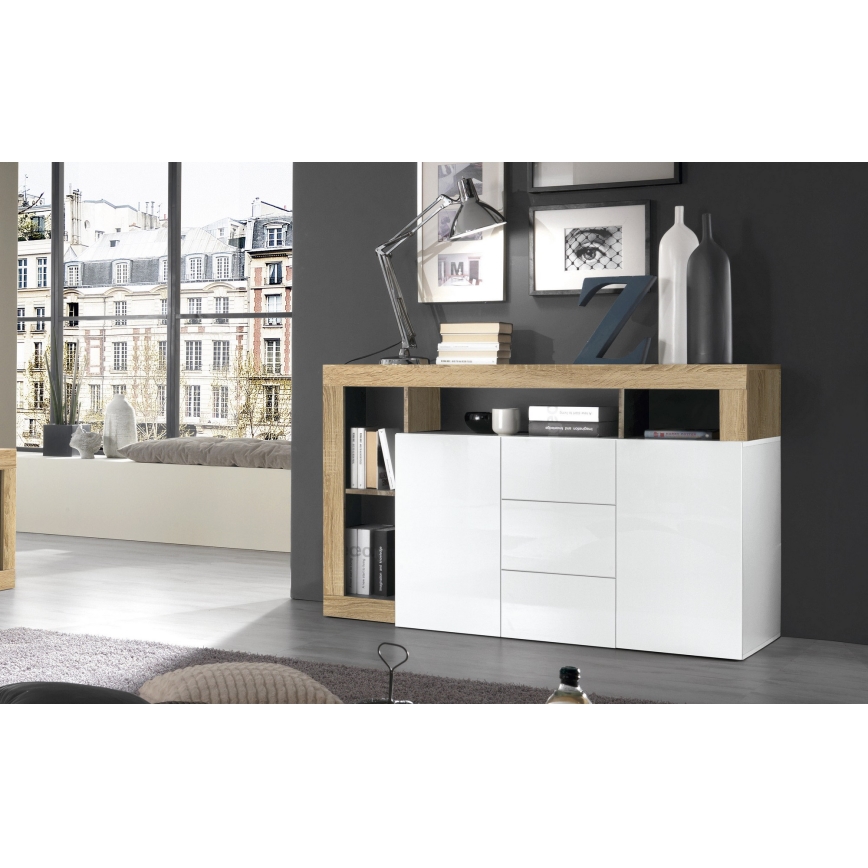 Lipasto LENOR valkoinen/ruskea