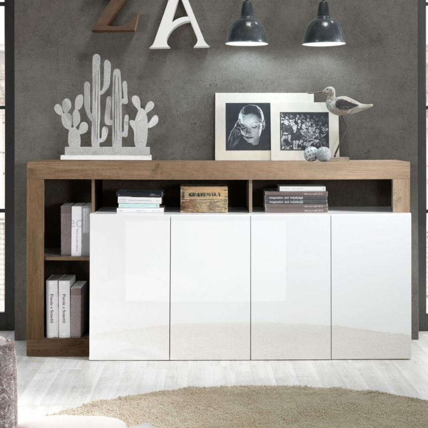 Lipasto LENOR valkoinen/tammi