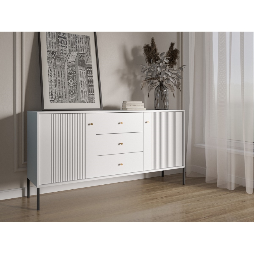 Lipasto LUE valkoinen/musta