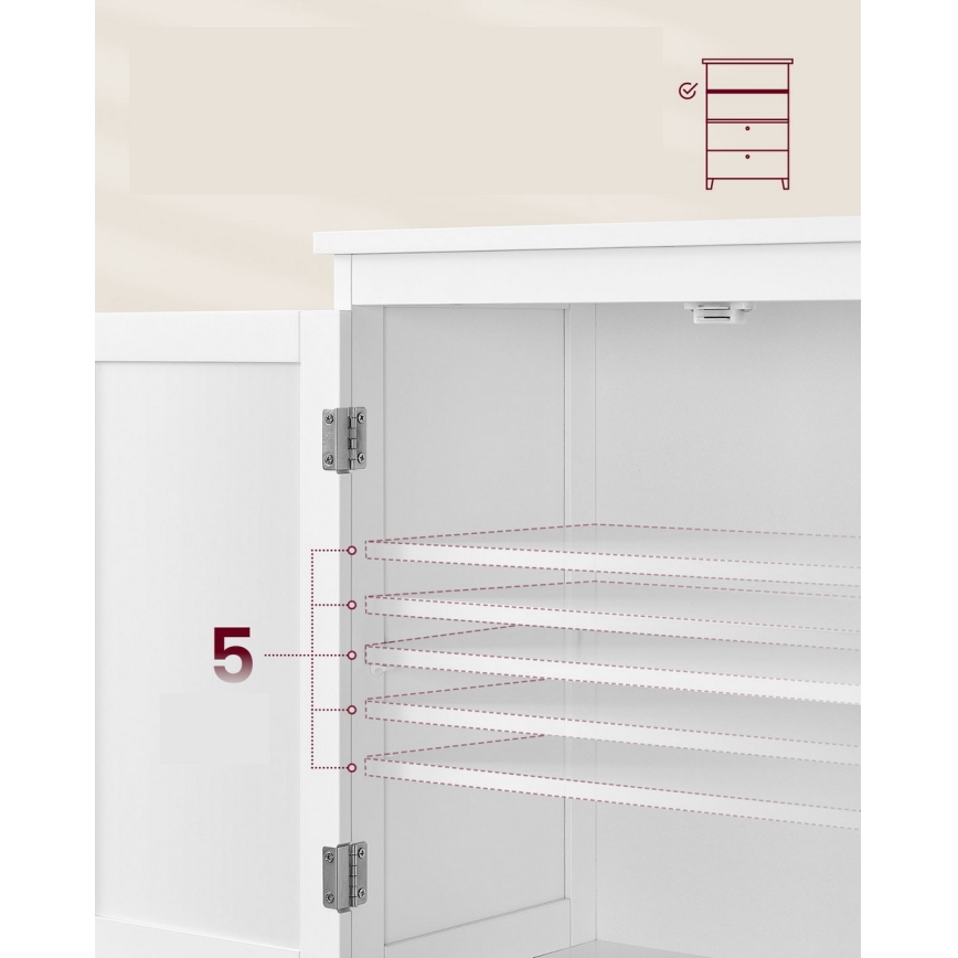 Lipasto MADAM, valkoinen