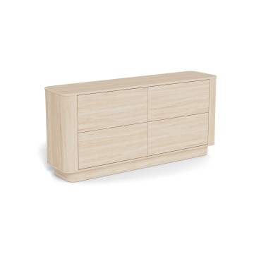 Lipasto MADERA 160x75 cm valkoinen tammi