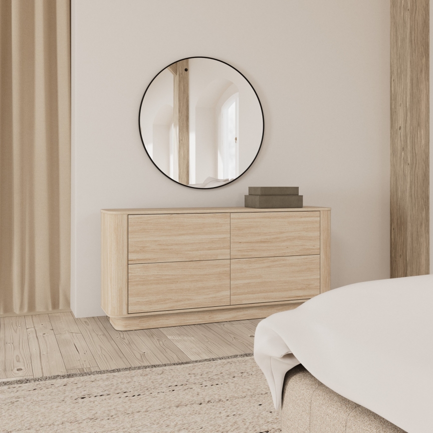 Lipasto MADERA 160x75 cm valkoinen tammi