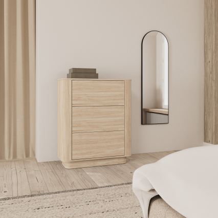 Lipasto MADERA 90x107 cm valkoinen tammi