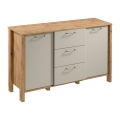 Lipasto MENTA 138x81x40 cm tammi wotan/harmaa