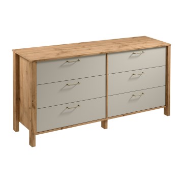 Lipasto MENTA 170x81x47 cm Wotan-tammi/harmaa