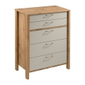 Lipasto MENTA 90x108x47 cm Wotan-tammi/harmaa