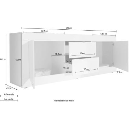 Lipasto NERILA valkoinen/ruskea
