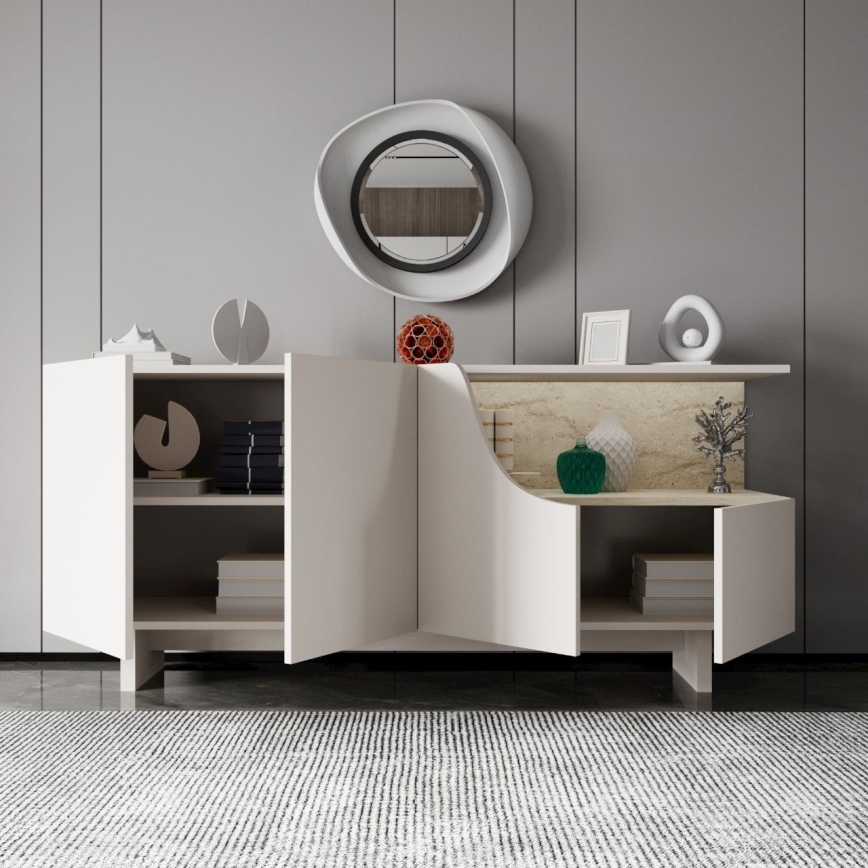 Lipasto ORBIS 180x40 cm kerma/beige