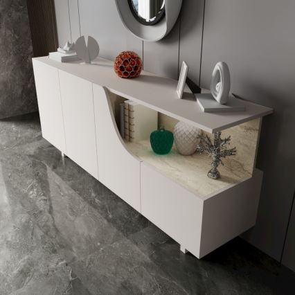 Lipasto ORBIS 180x40 cm kerma/beige