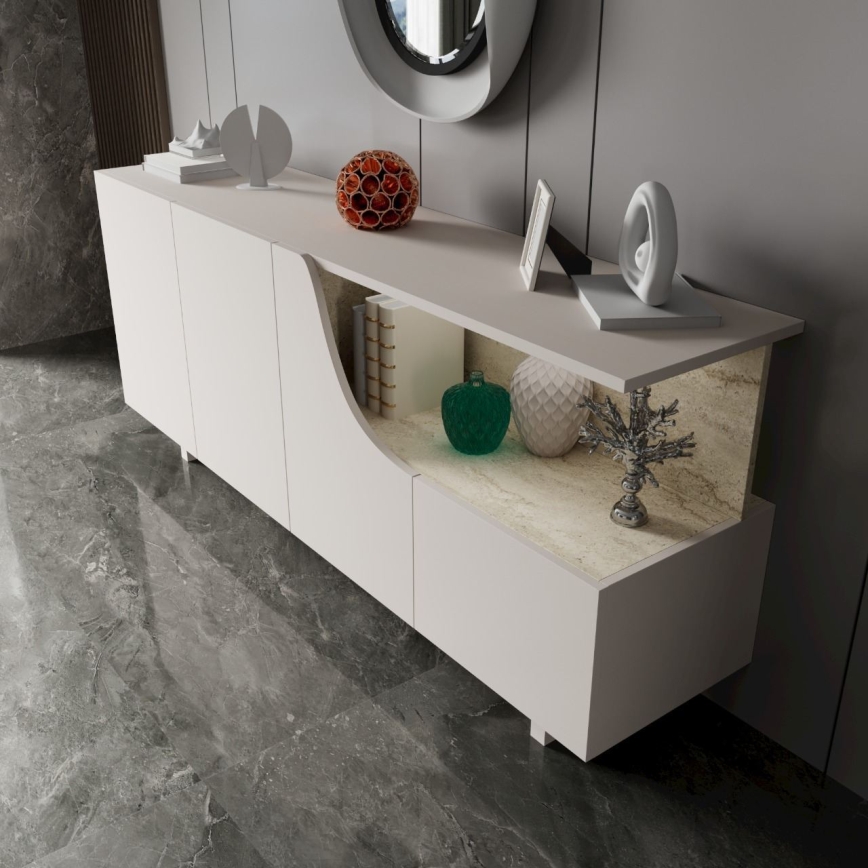 Lipasto ORBIS 180x40 cm kerma/beige