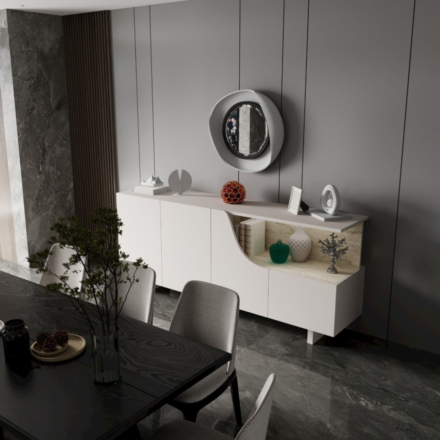 Lipasto ORBIS 180x40 cm kerma/beige