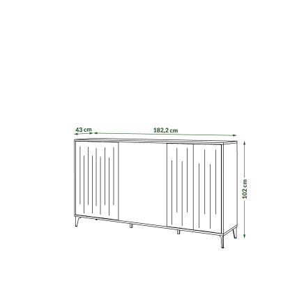 Lipasto RONJA taupe/musta