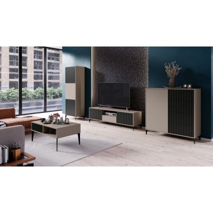 Laatikosto RONJA taupe/musta