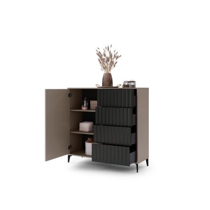 Laatikosto RONJA taupe/musta