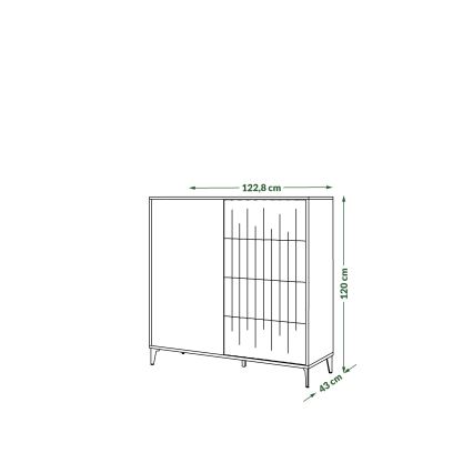 Laatikosto RONJA taupe/musta