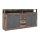 Lipasto RUNA 190x96x32 cm tummanruskea/antrasiitti