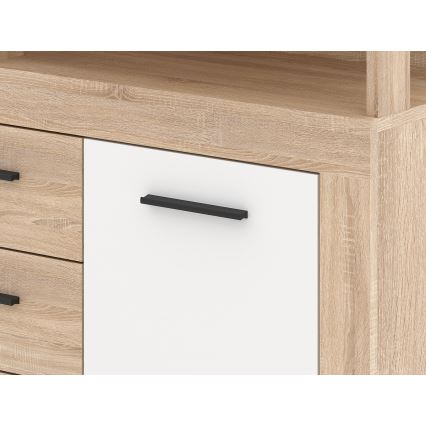 Lipasto RUNA sonoma-tammi/valkoinen