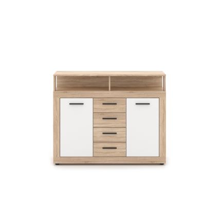 Lipasto RUNA sonoma-tammi/valkoinen