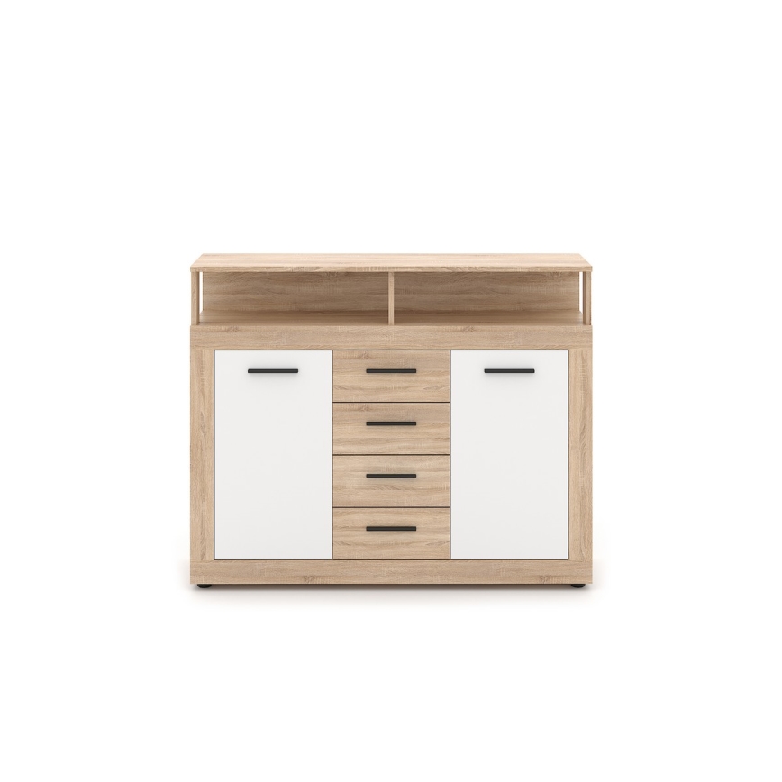 Lipasto RUNA sonoma-tammi/valkoinen