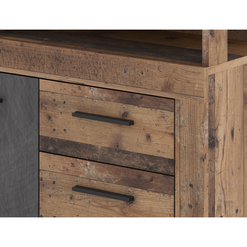 Lipasto RUNA tummanruskea/antrasiitti