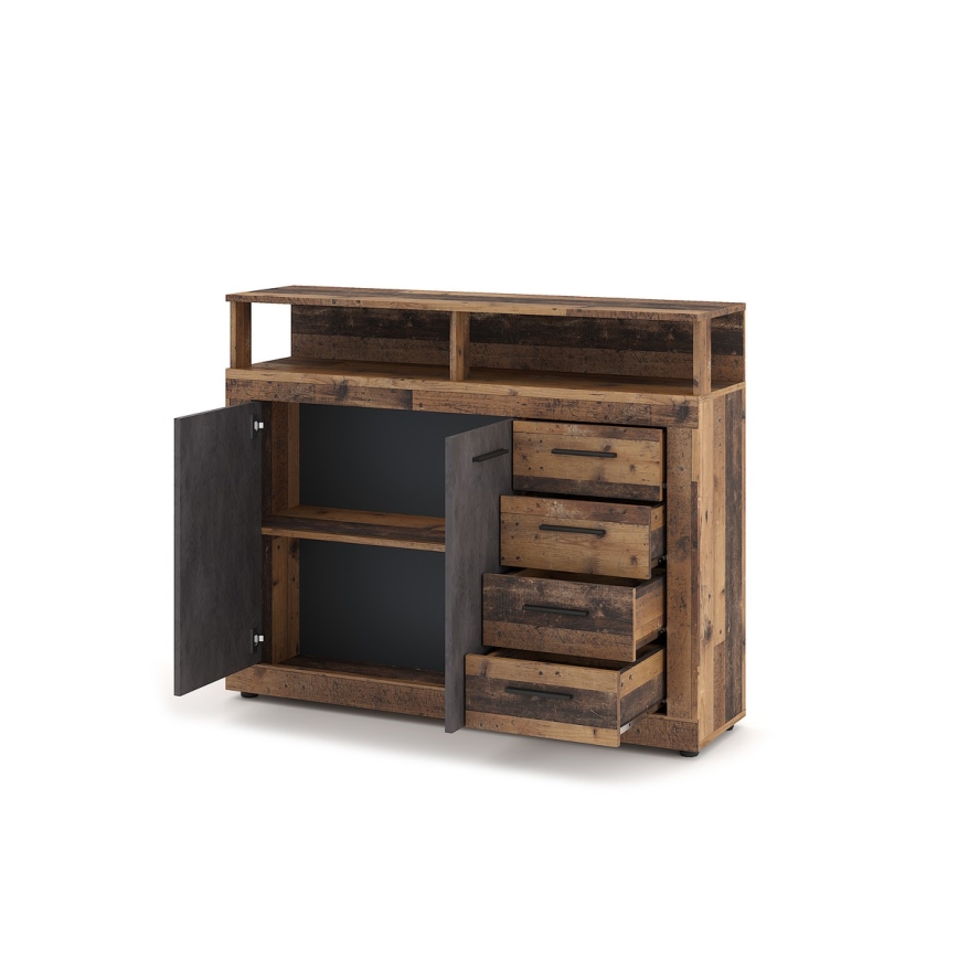 Lipasto RUNA tummanruskea/antrasiitti