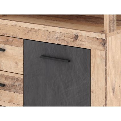 Lipasto RUNA, vaaleanruskea/antrasiitti