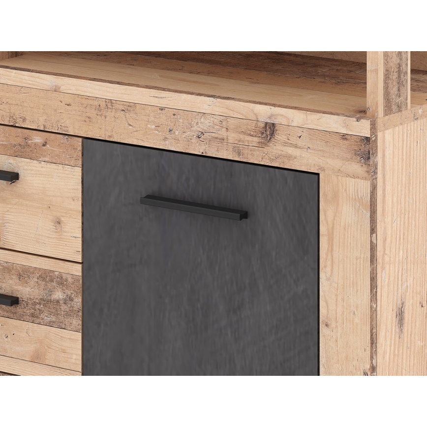 Lipasto RUNA, vaaleanruskea/antrasiitti